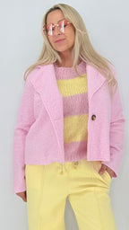 Oversize-Jacke in Rosa