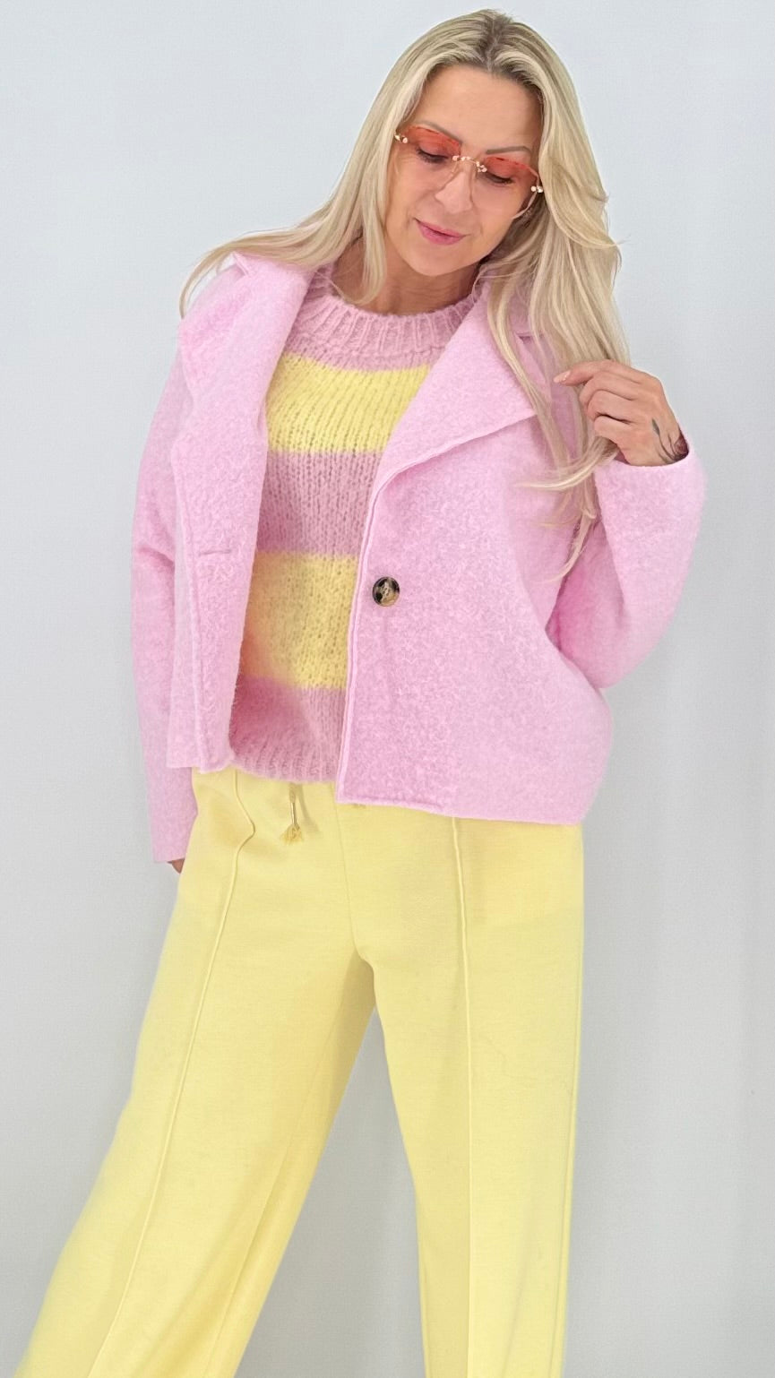 Oversize-Jacke in Rosa