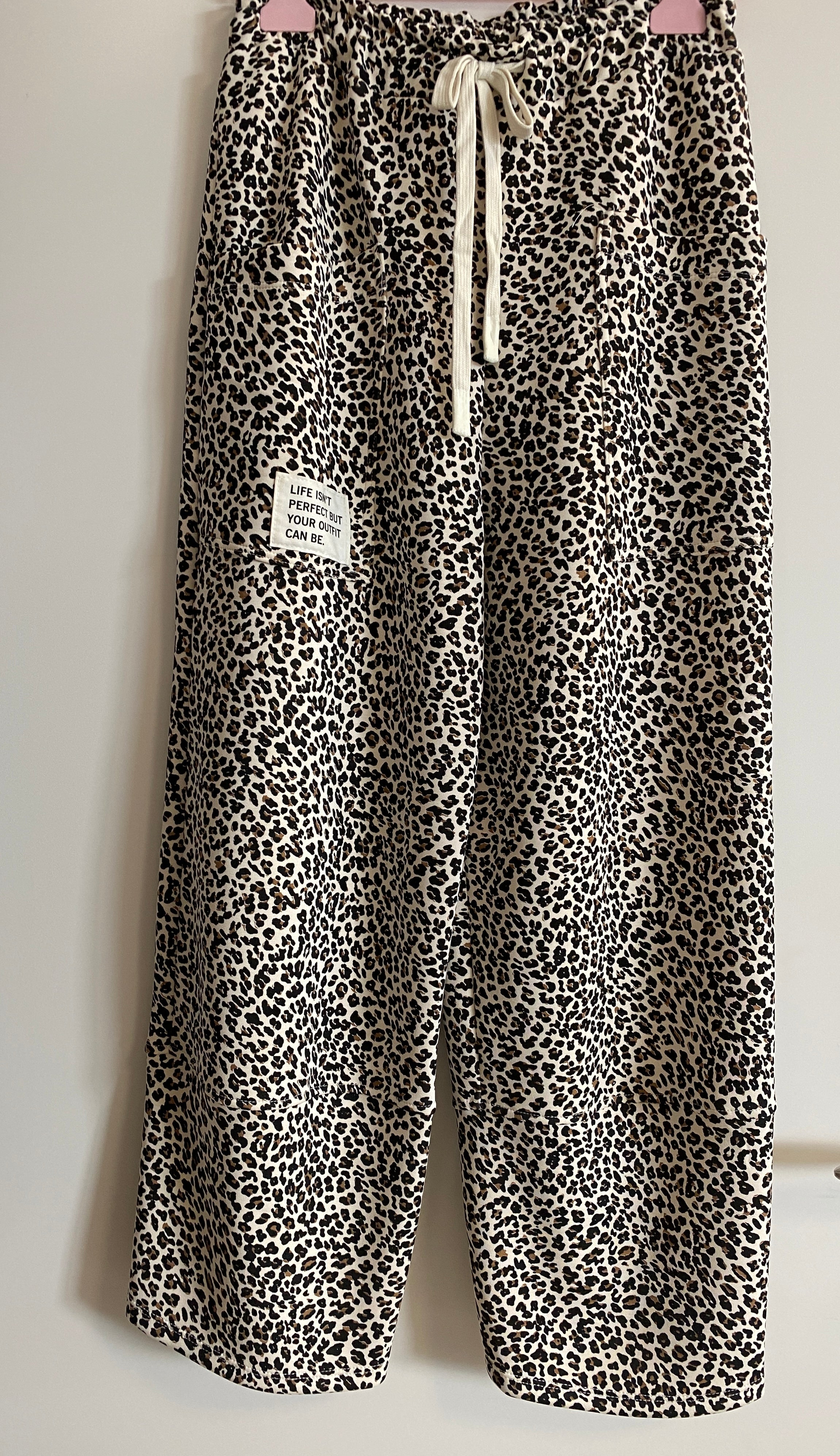 Leo Hose "Stil", weiß/schwarz