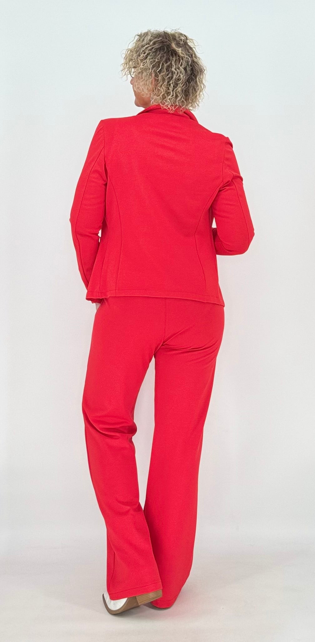 ESViViD Hose mit genähter Bügelfalte, rot