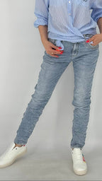 Jeans in Blau mit Reißverschluss - By Elena FashionBy Elena Fashion