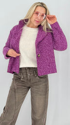 Oversize-Jacke in Fuchsia