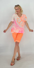 Shirt "Bunt Sommer", weiß