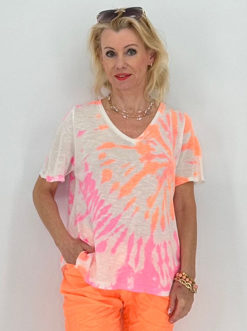 Shirt "Bunt Sommer", weiß