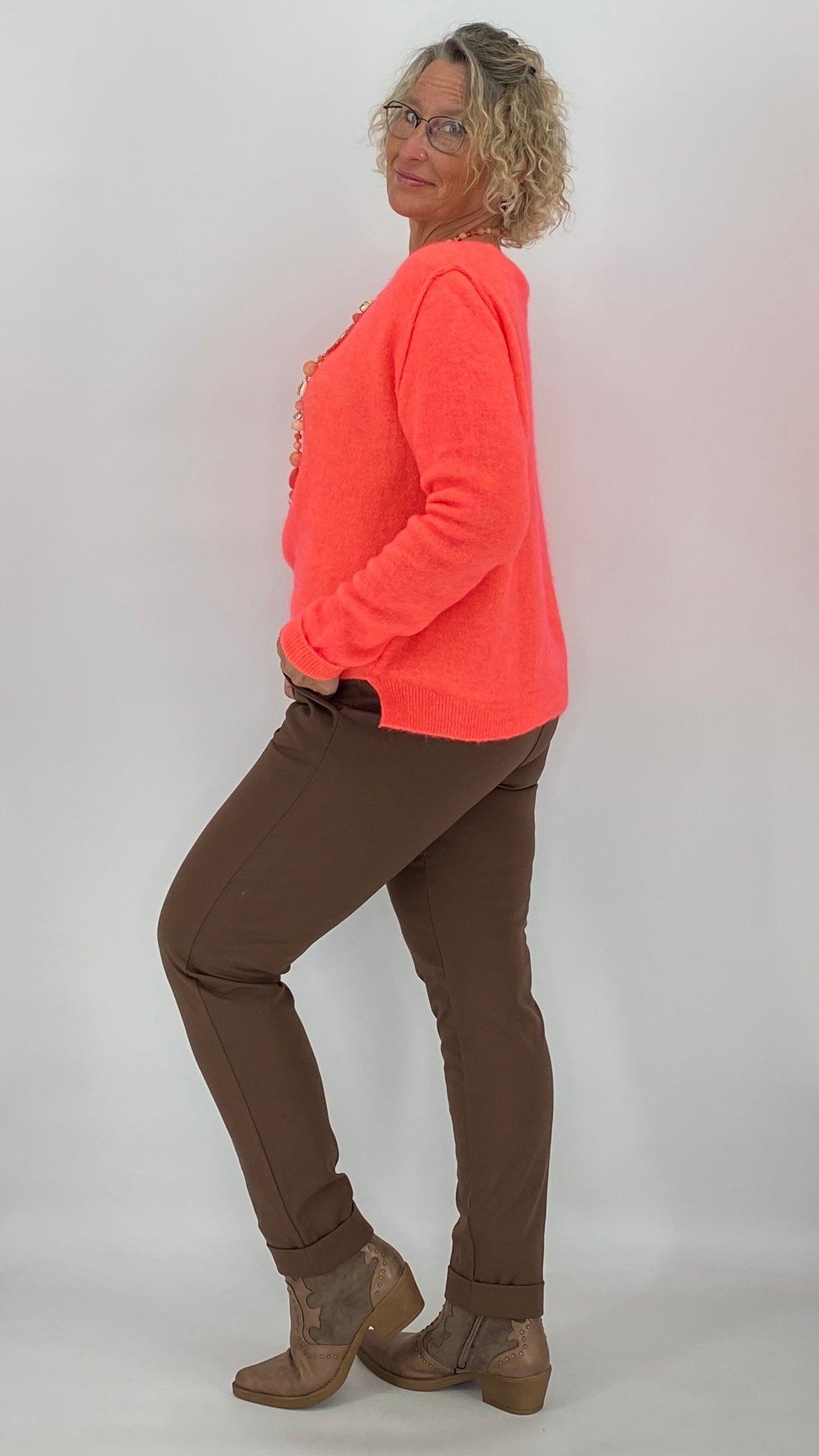 Pullover ESViViD Baby Alpaca, orange