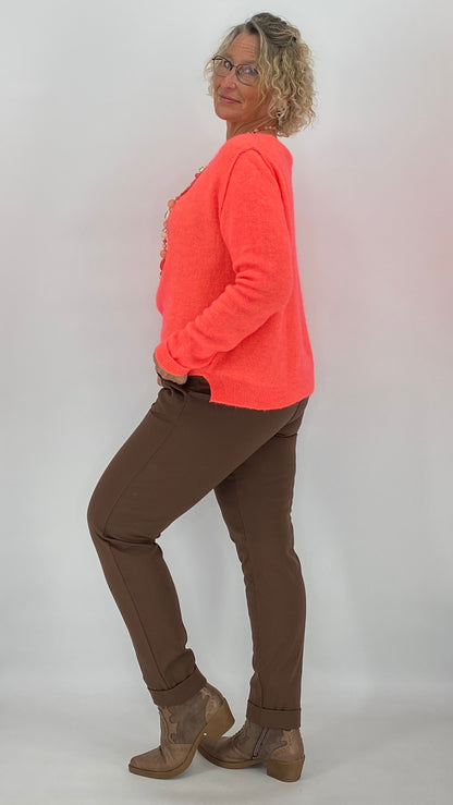 Pullover ESViViD Baby Alpaca, orange