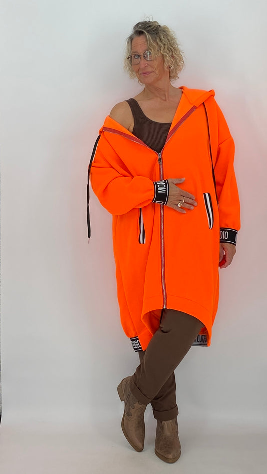 Sport Mantel mit kapuze, orange
