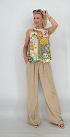 Hose mit Schimmereffekt