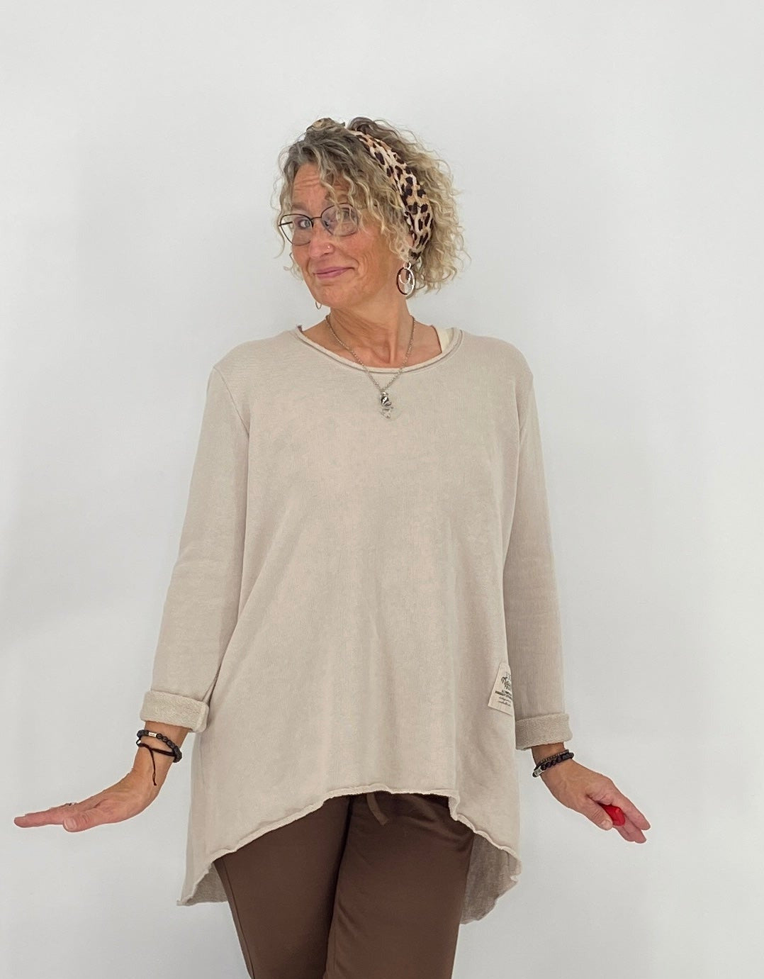 Sweatshirt "Natural", beige