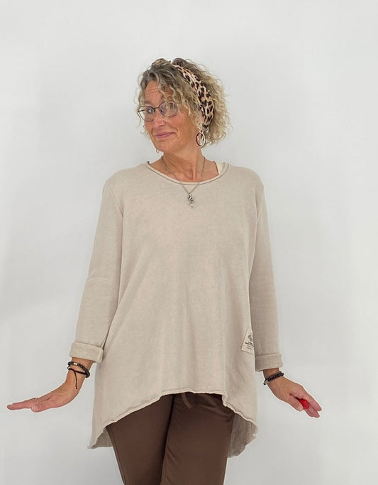 Sweatshirt "Natural", beige