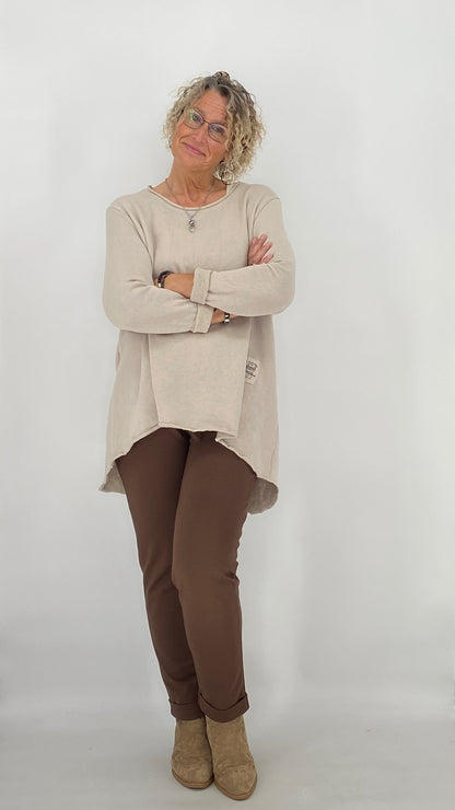 Sweatshirt "Natural", beige