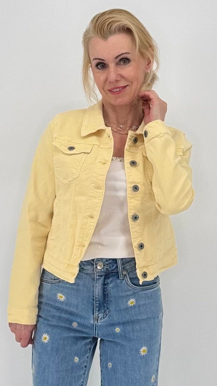 Jeans Jacke in Gelb - By Elena FashionBy Elena Fashion