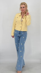 Jeans Jacke in Gelb - By Elena FashionBy Elena Fashion