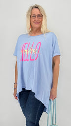 Oversize Shirt "Hello Sunshine" in vier Farbvarianten