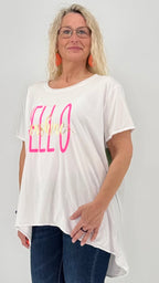 Oversize Shirt "Hello Sunshine" in vier Farbvarianten