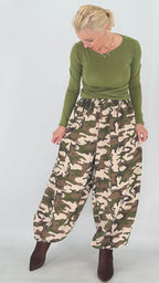 Camouflage-Hose in Beige