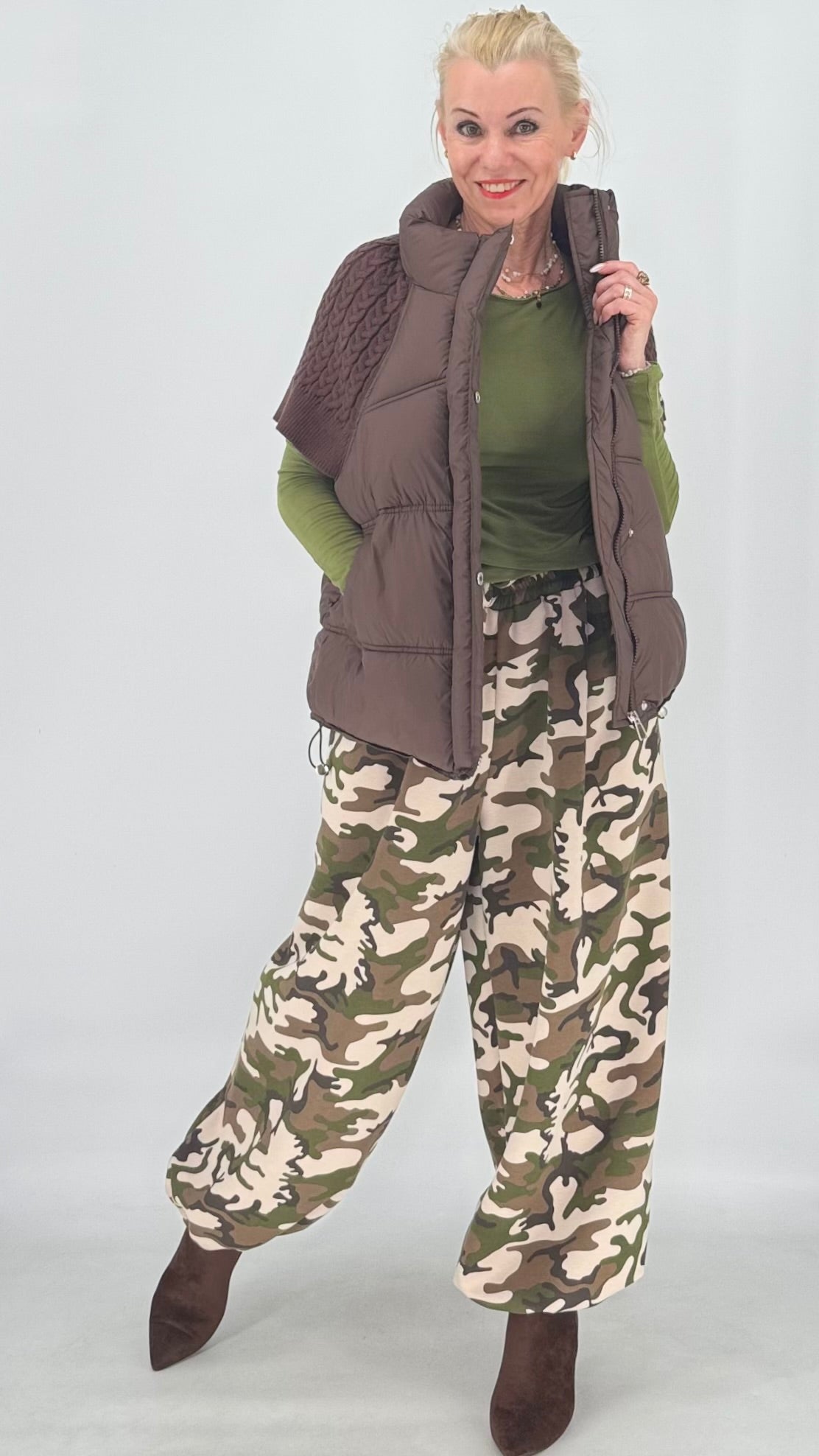 Camouflage-Hose in Beige