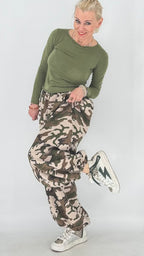 Camouflage-Hose in Beige