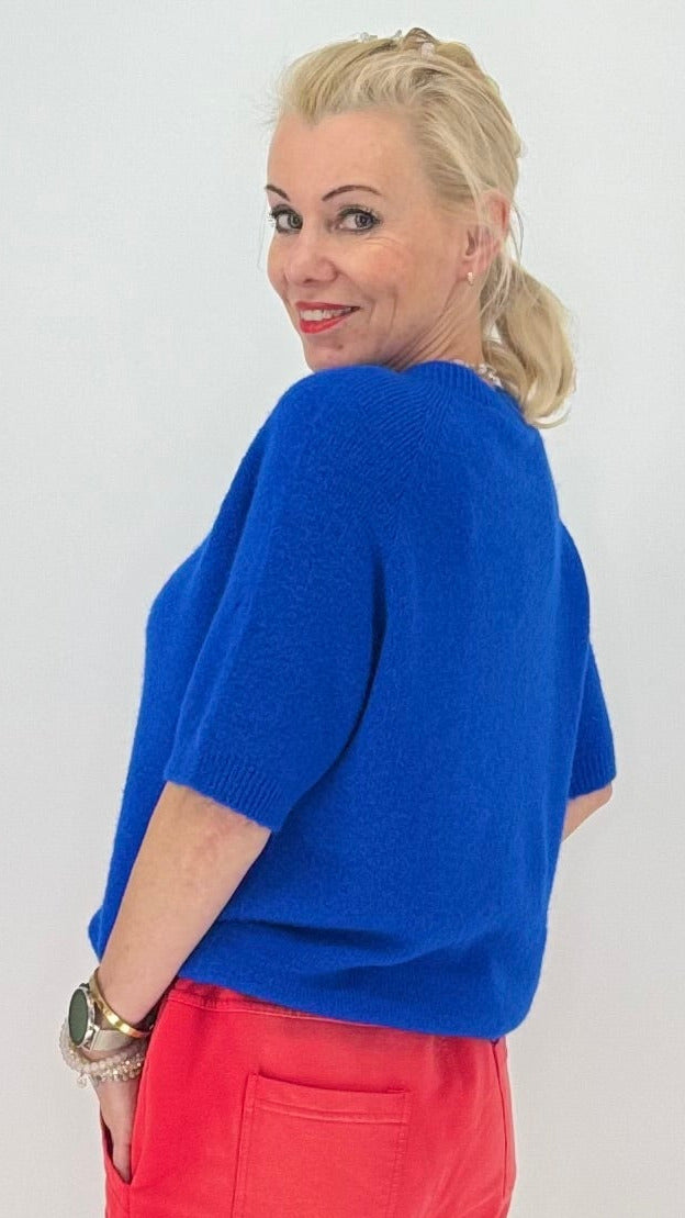 Kuscheliger Pullover mit Baby-Alpaka – Royal Blue