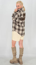 Lässige Karo-Bluse im Flanell-Look mit Brusttasche