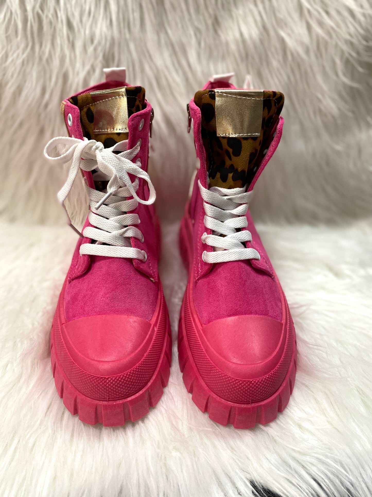 Boots pink mit gold