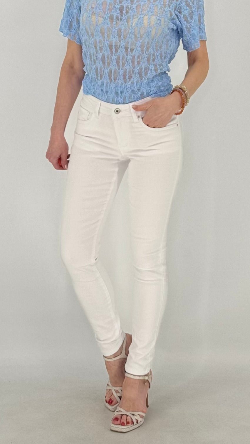 Jeans in Weiß, Skinny Fit - By Elena FashionBy Elena Fashion
