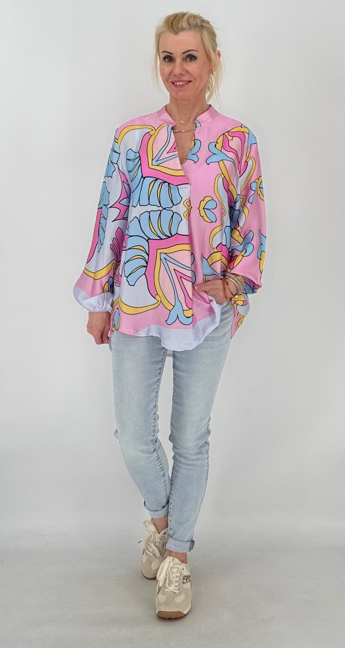 Bluse, leichter Rosaton