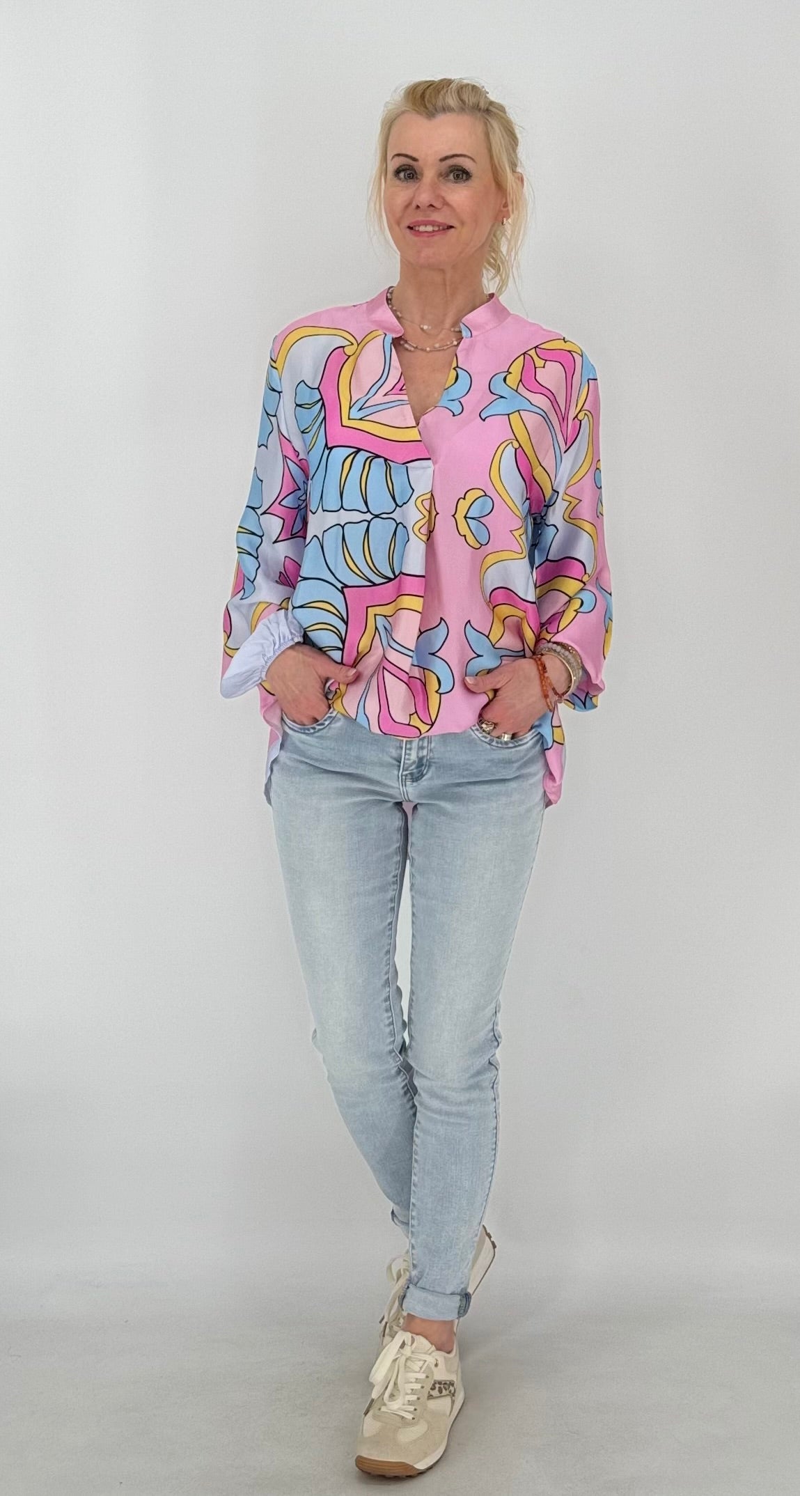 Bluse, leichter Rosaton