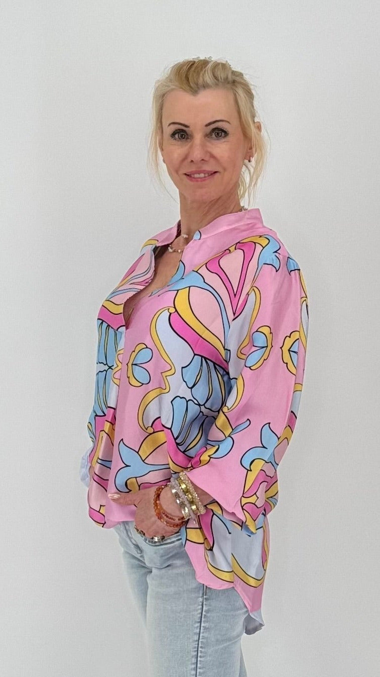 Bluse, leichter Rosaton