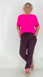 ESViViD Hose mit Umschlag, Burgunda