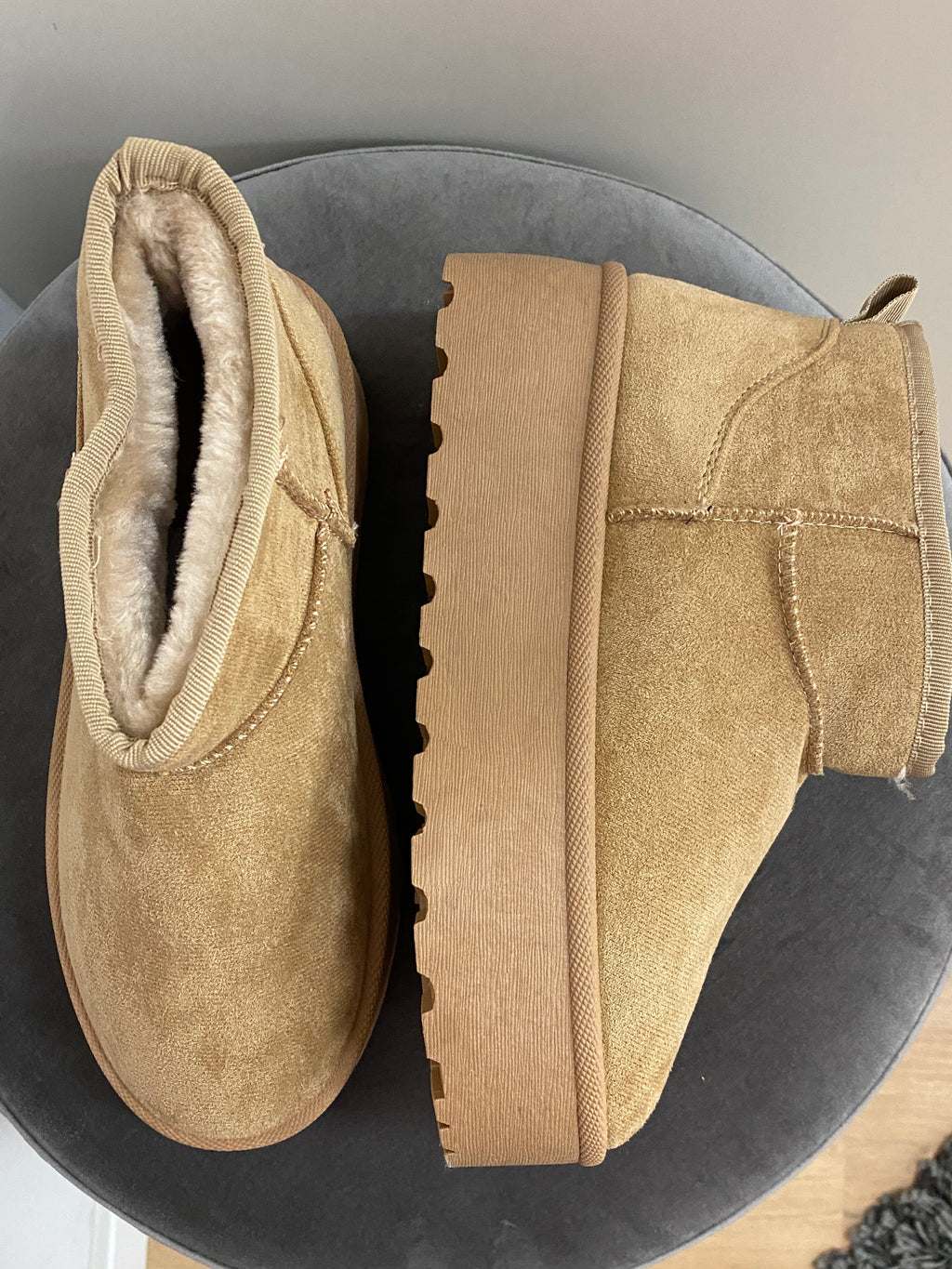 Winter Schuhe beige