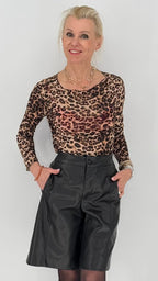 Basic langarm Shirt, Leo