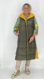 Wendeweste, grün/gelb