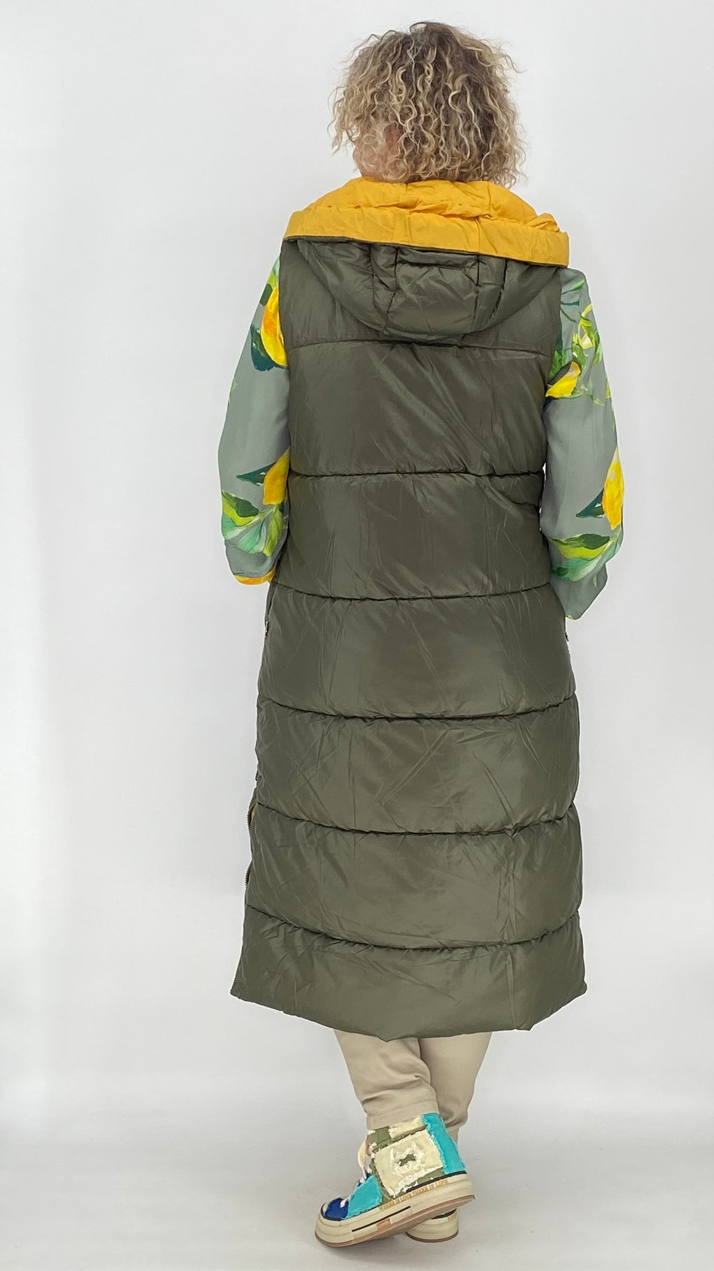 Wendeweste, grün/gelb