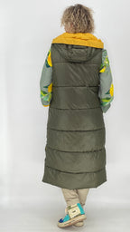 Wendeweste, grün/gelb