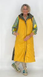 Wendeweste, grün/gelb