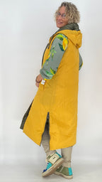 Wendeweste, grün/gelb