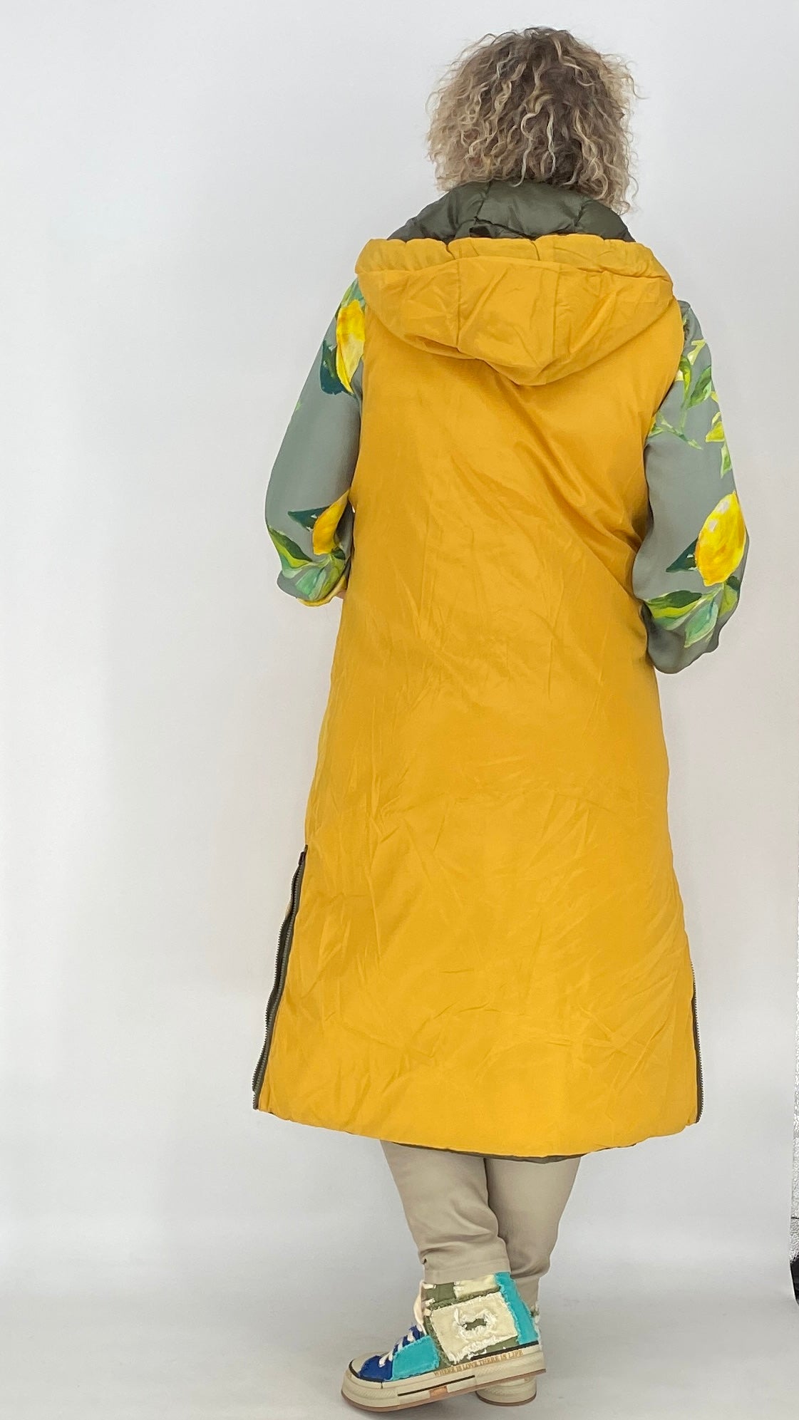 Wendeweste, grün/gelb