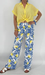 Bluse, leichten Gelbton