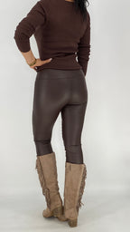 Leggings, beige, braun, schwarz