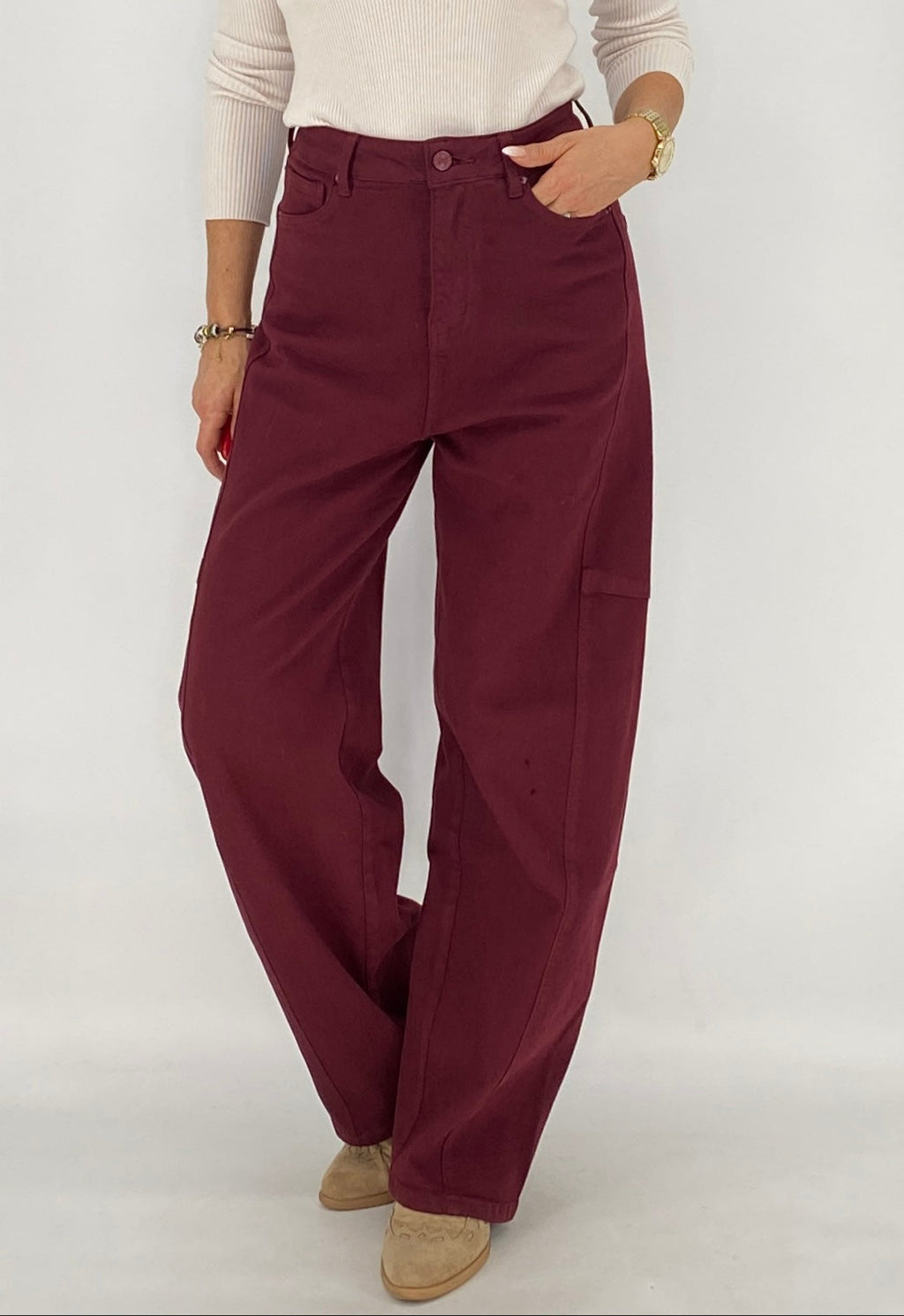 Jeans, Jewelly bordo