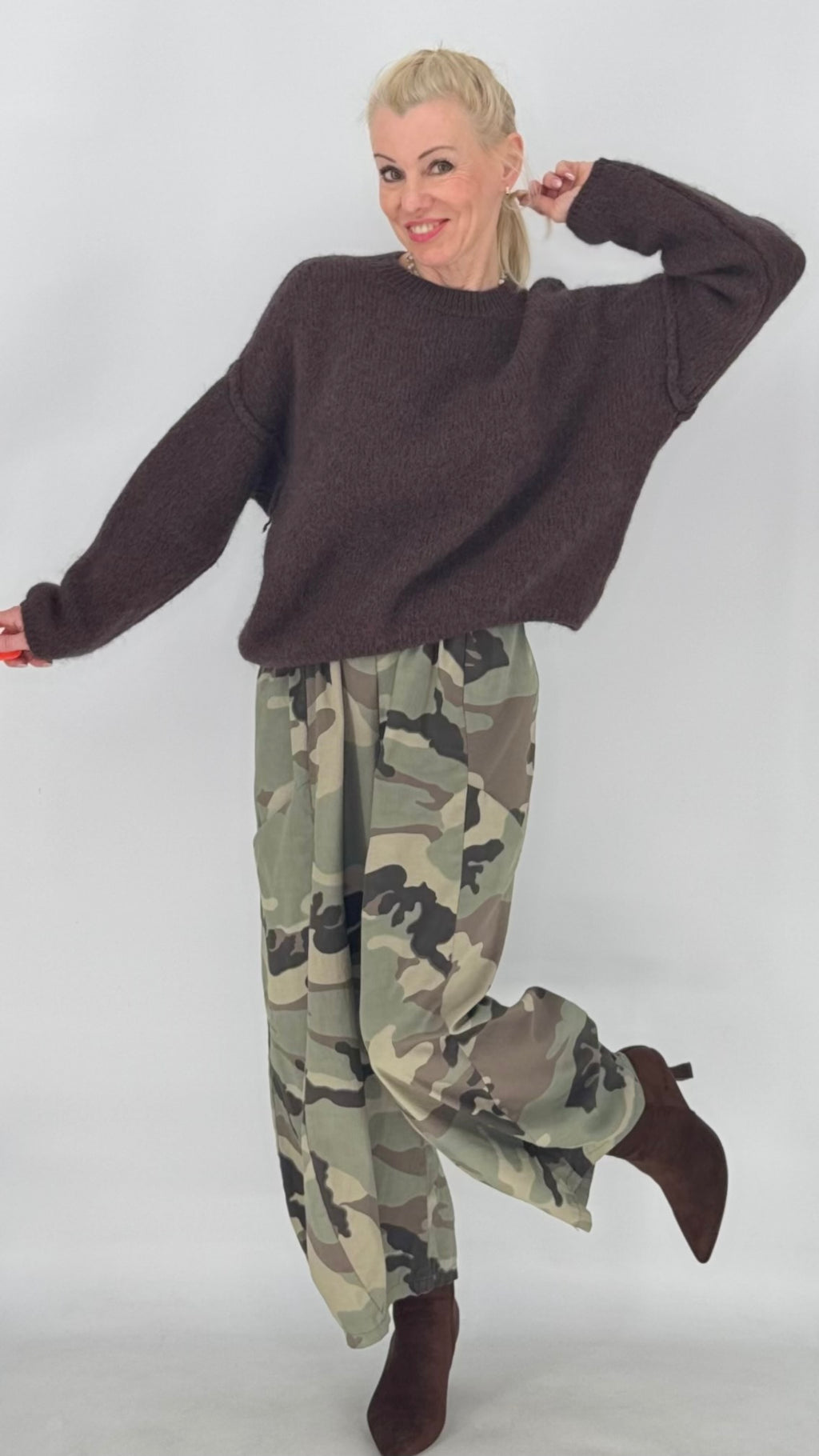 Lässige Cargohose im Camouflage-Look