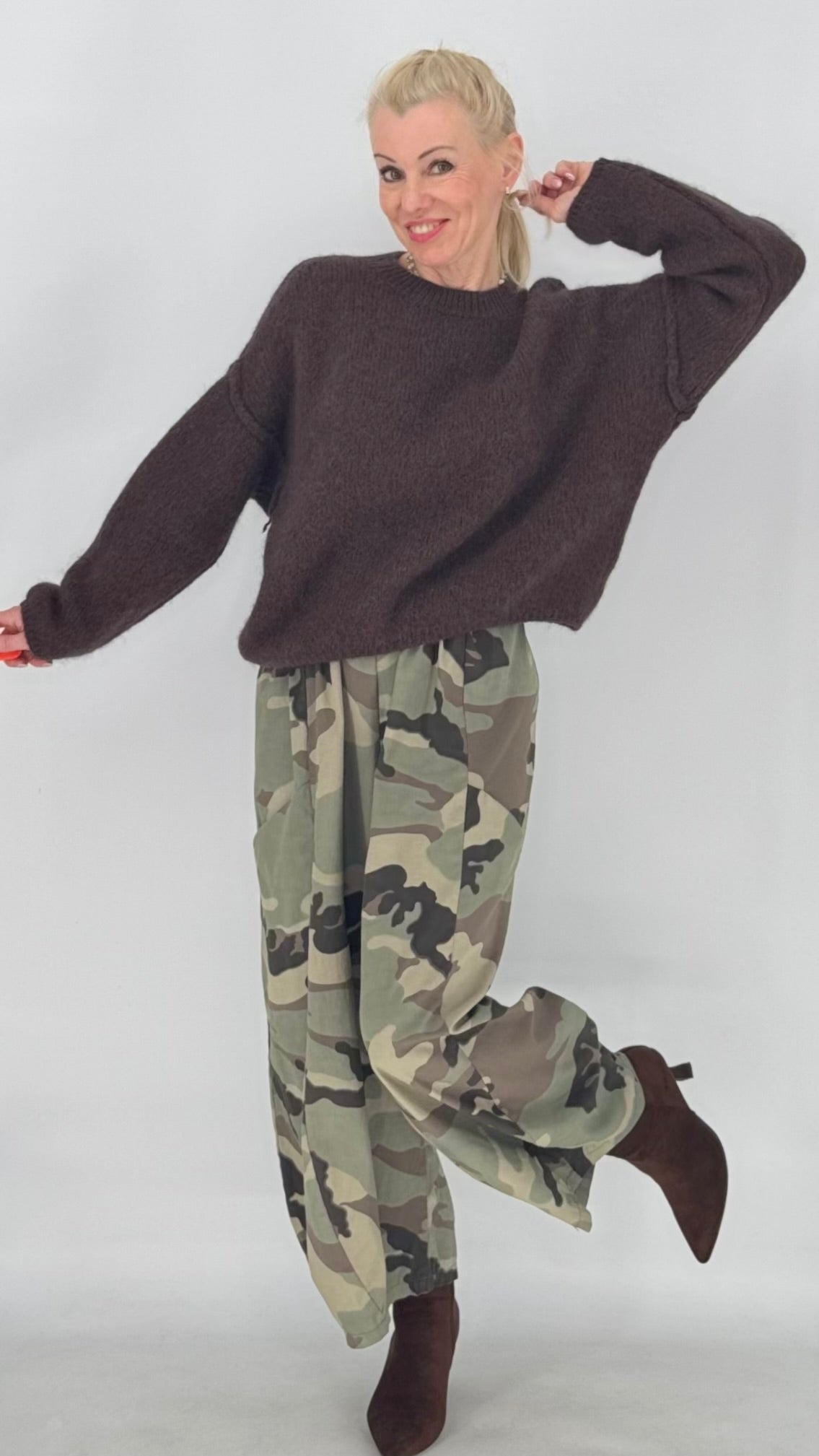Lässige Cargohose im Camouflage-Look