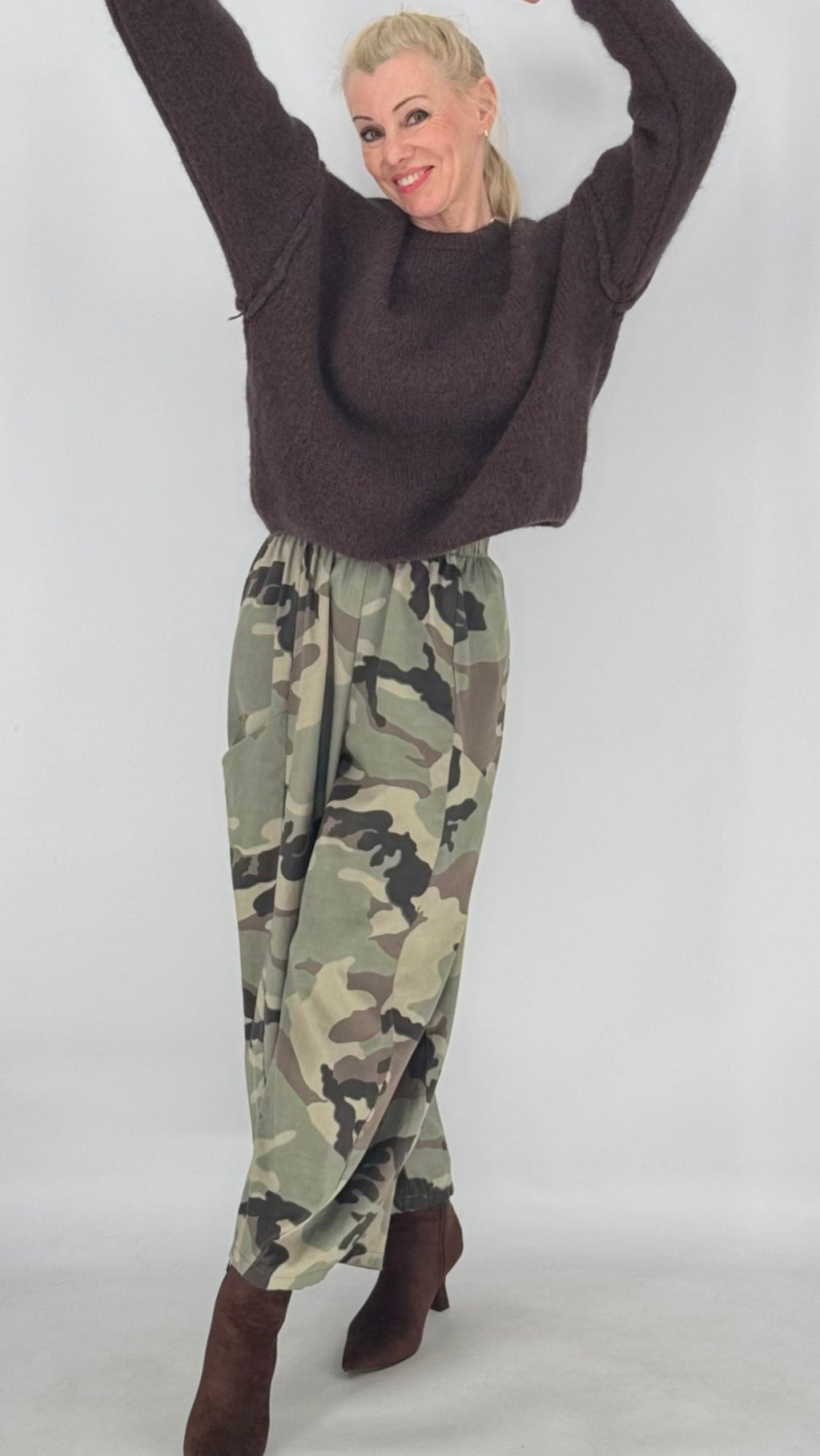 Lässige Cargohose im Camouflage-Look