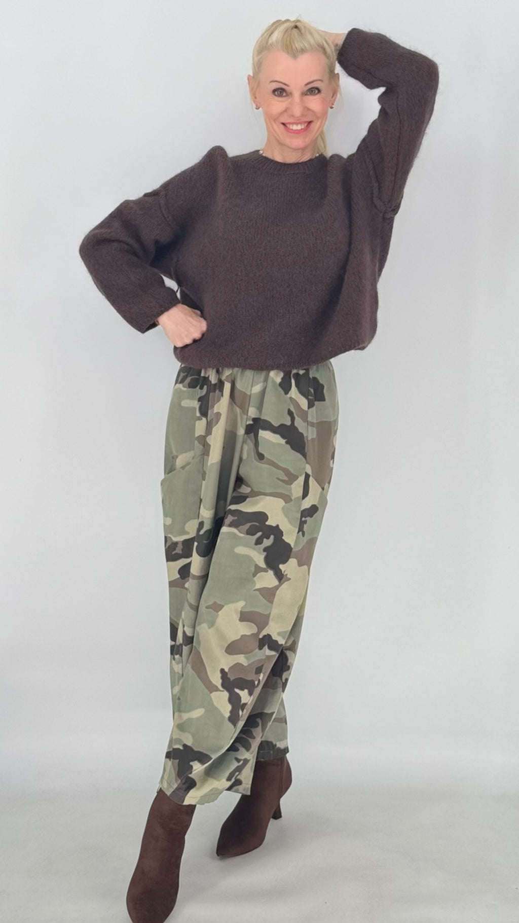 Lässige Cargohose im Camouflage-Look