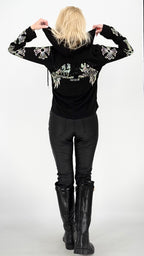 Shirt mit Kapuze "OLLI TCUH", schwarz, weiß