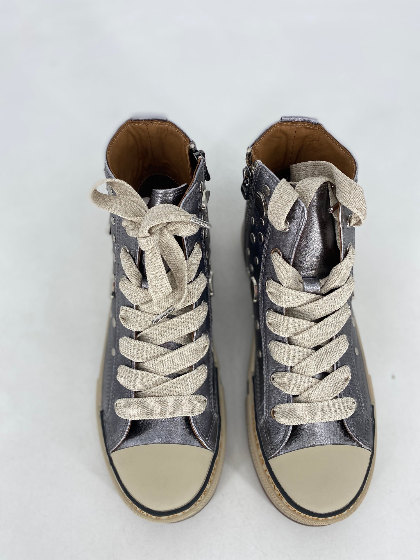 Sneaker Rebecca White YZ51-2B Metal Carbone