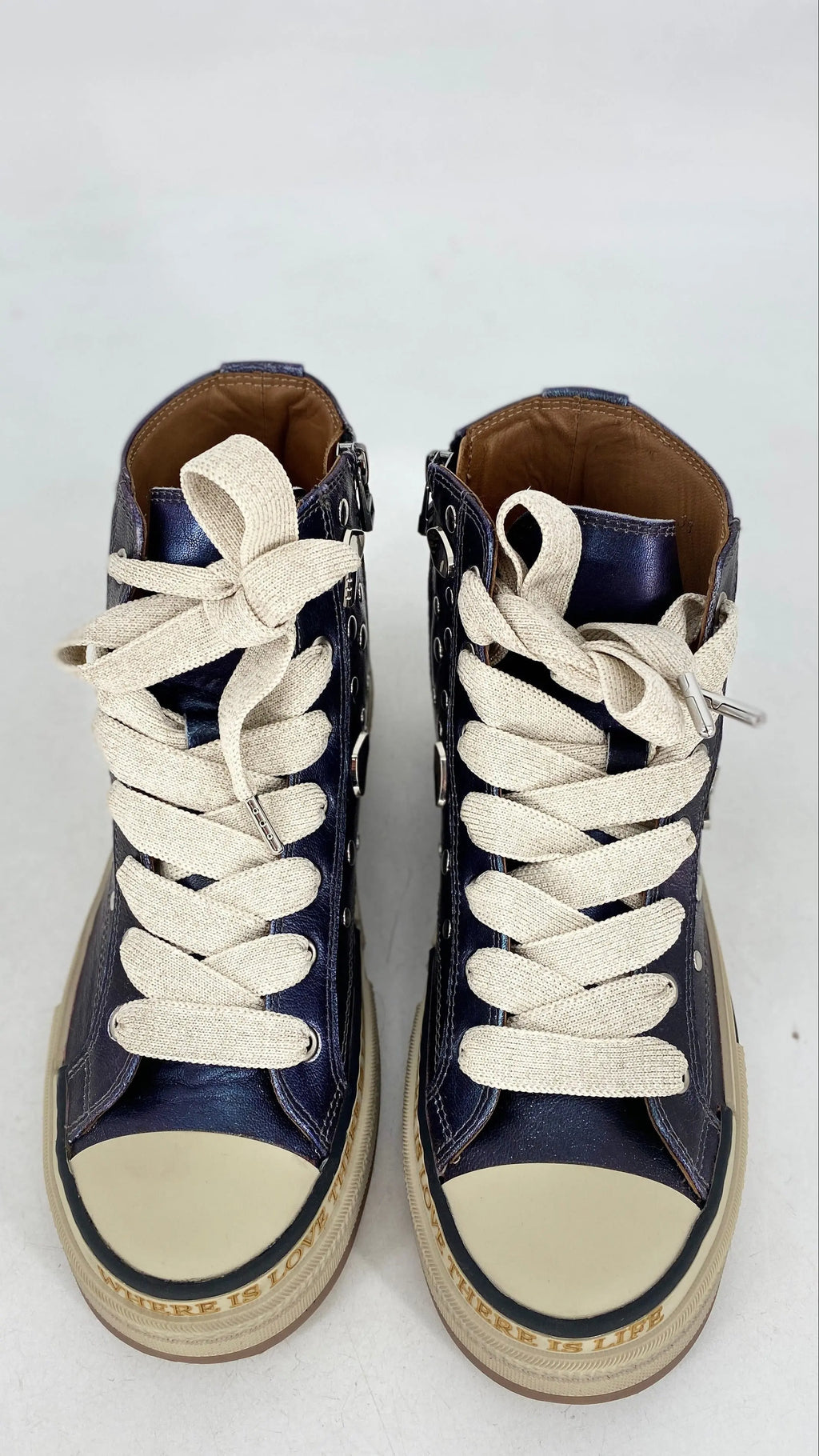 Sneaker Rebecca White YZ51 - 2B Metal Jadine - By Elena FashionBy Elena Fashion