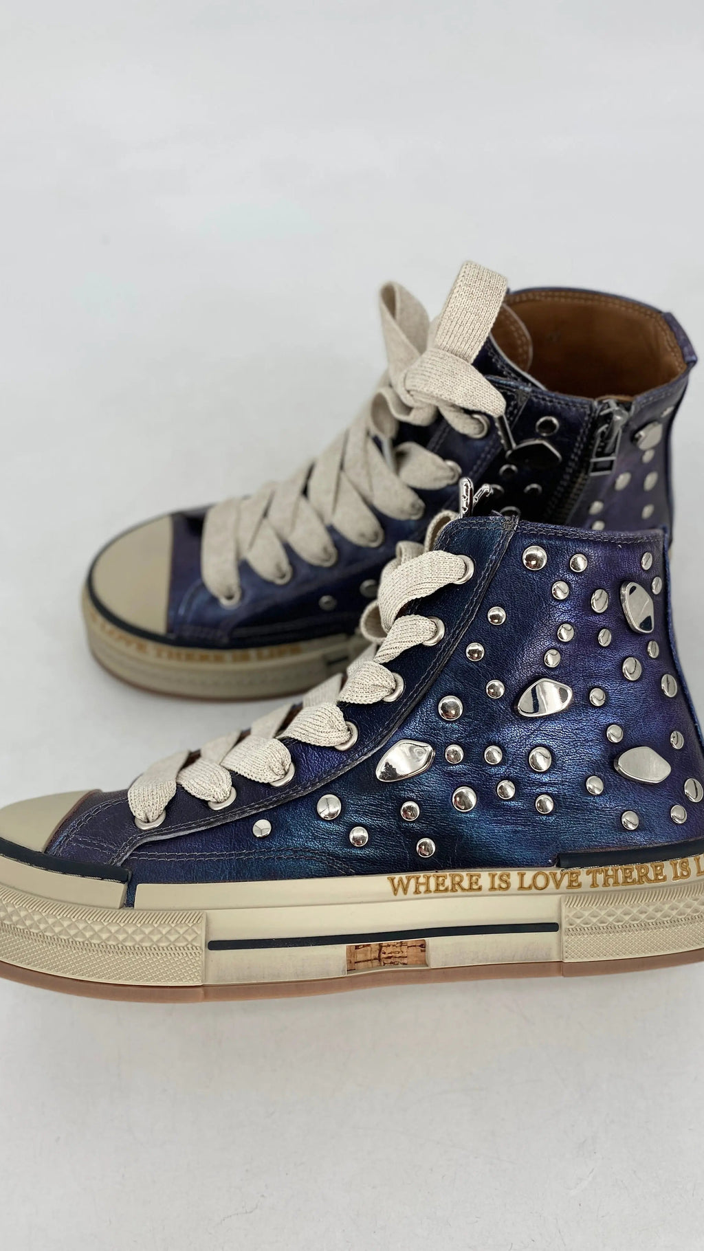 Sneaker Rebecca White YZ51 - 2B Metal Jadine - By Elena FashionBy Elena Fashion