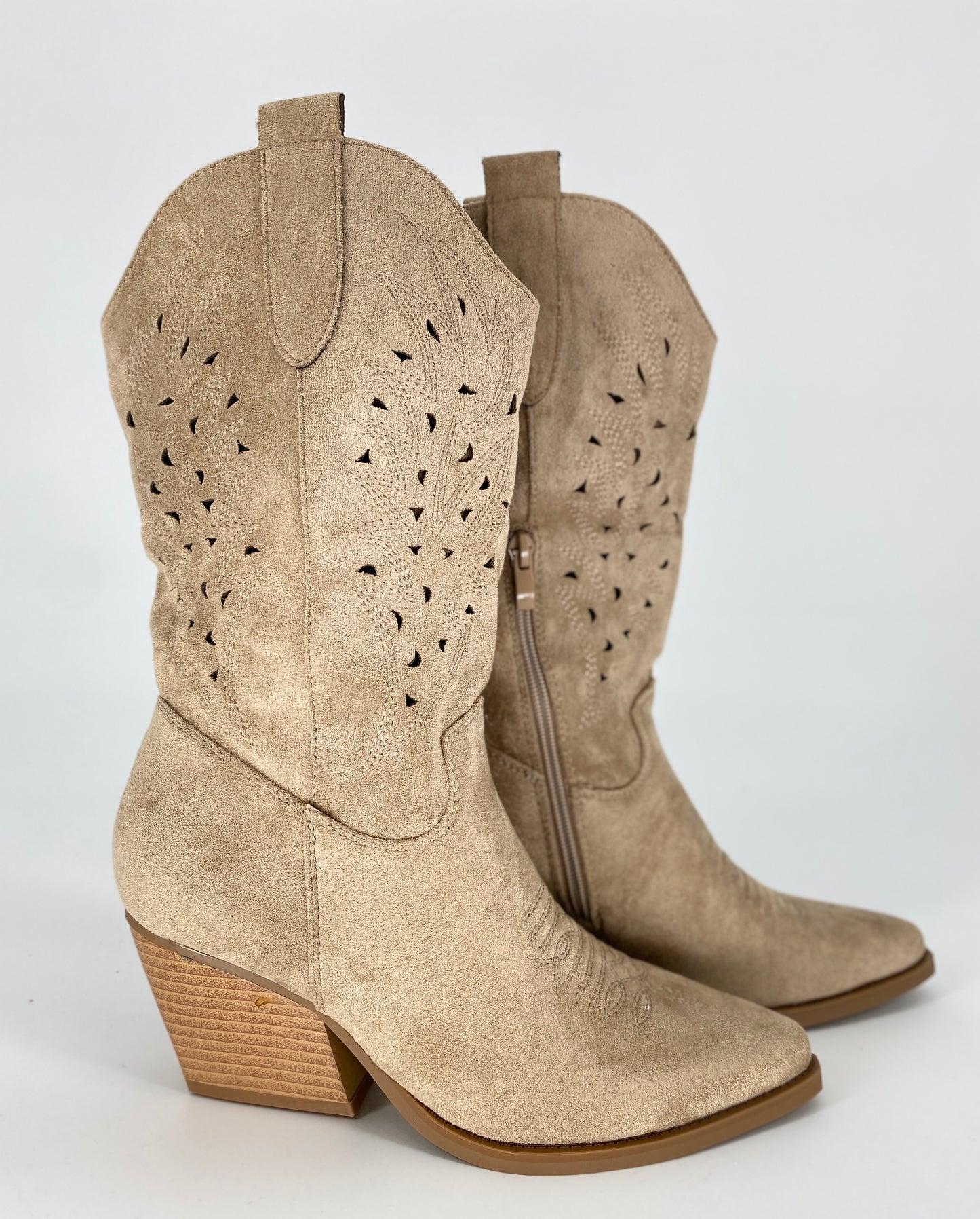 Stiefel, Cowboystiefel beige DE1166S
